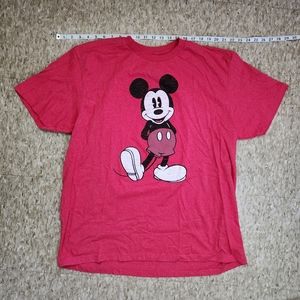 Red Disney Mickey Mouse shirt